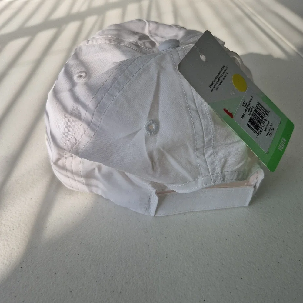 Serve Squad Hat Cap Strap Back Youth White‎ Tennis Club Since 2005 Sports